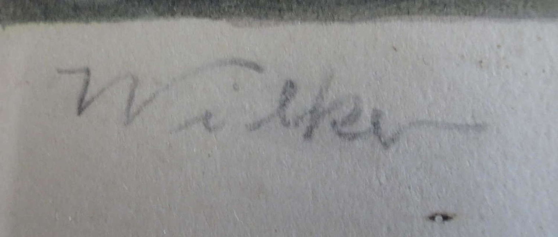 kleines Aquarell auf Papier, Monogramm EK 1935, "Galante Szene", Höhe ca 9cm, Breite ca. 15cm. , - Bild 2 aus 2