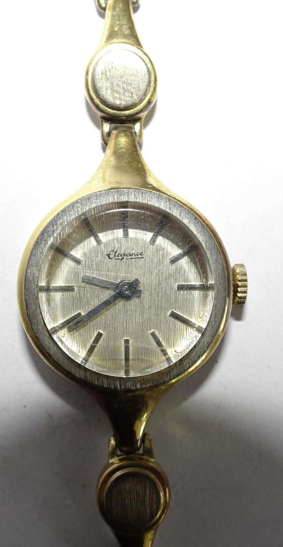 800 silver ladies wristwatch Elegance (function tested) plus 2 additional links. - Bild 2 aus 4