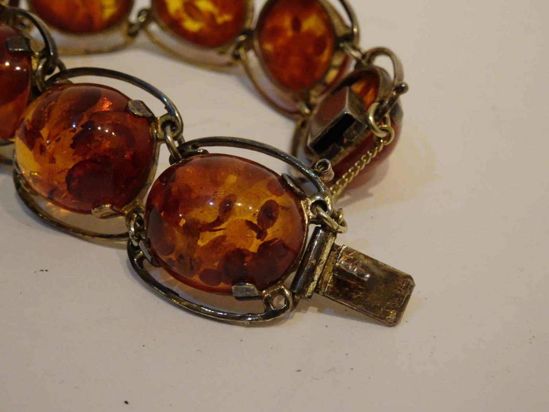 antique amber bracelet, stamped SBM = State Amber Manufactory Königsberg. Top condition.