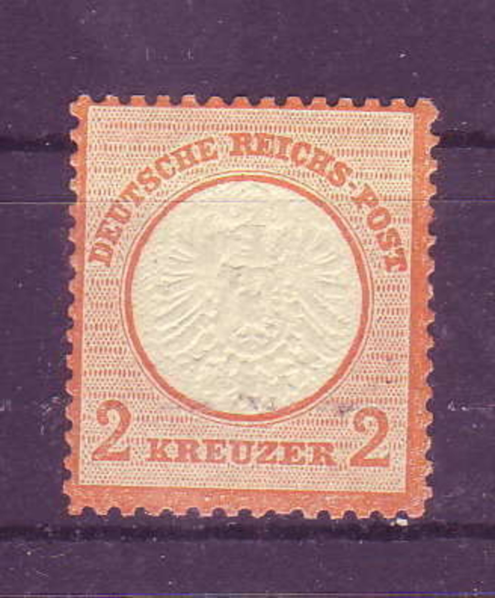 German Empire, Michel - No. 24, 2 Kr., Large shield. Attractive brand with a clear character.