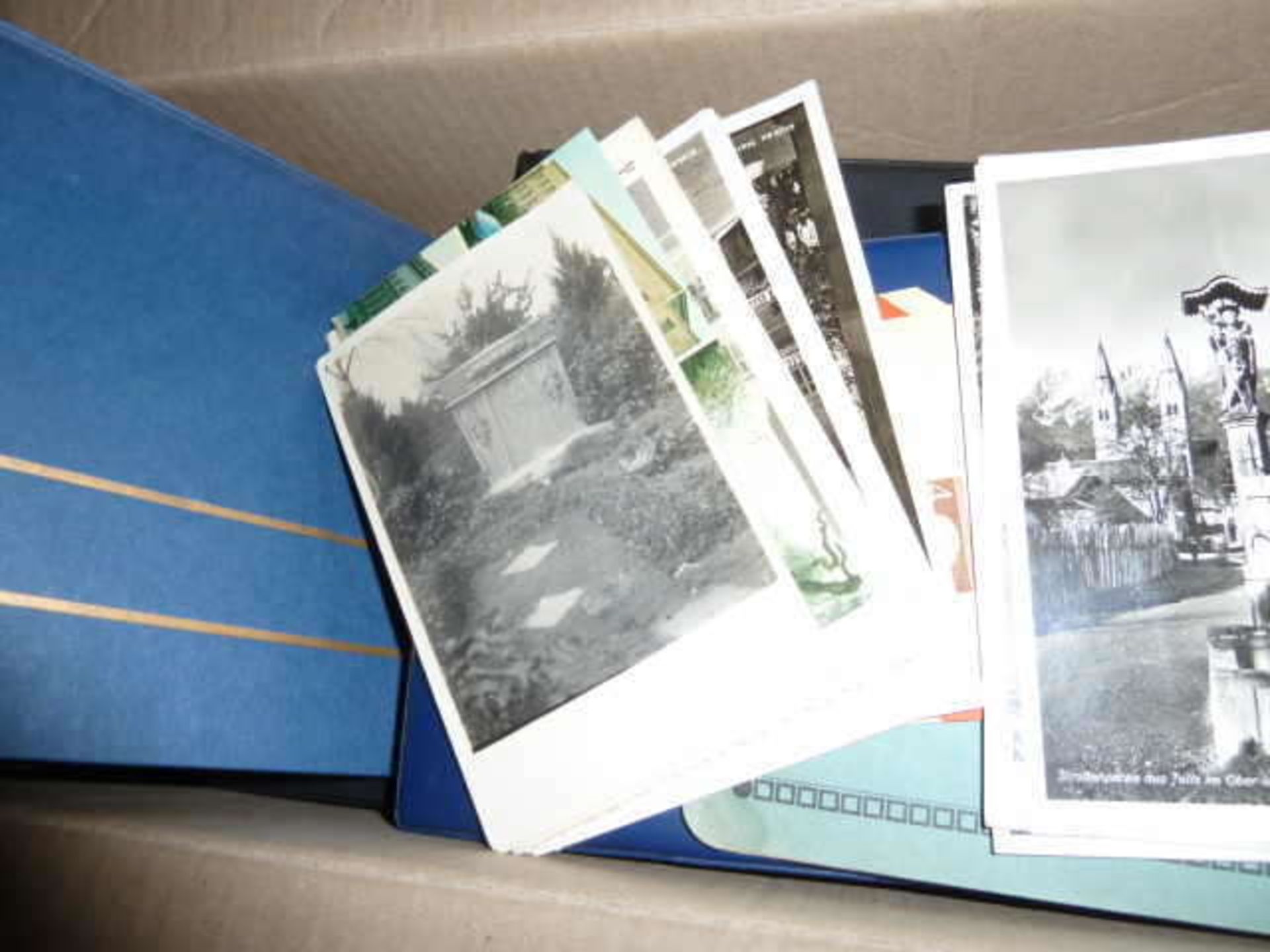 nice postcards and letter collection in a box. Safe treasure trove - please visit!