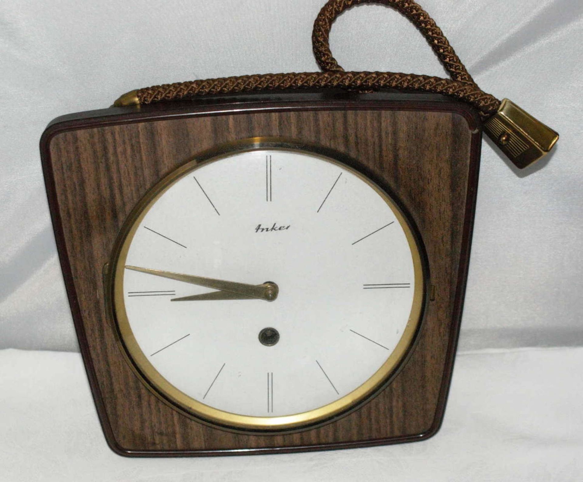 Anker kitchen clock with elevator, in plastic case, 70s.