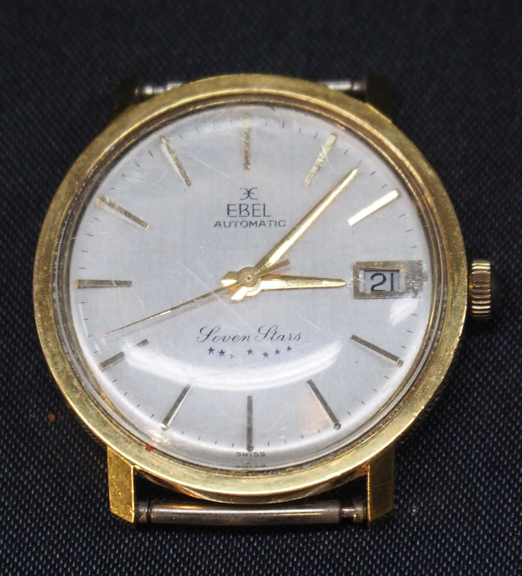 Men's wristwatch, Ebel Automatic, Seven Stars, with signs of wear. Function ok. Without a bracelet.