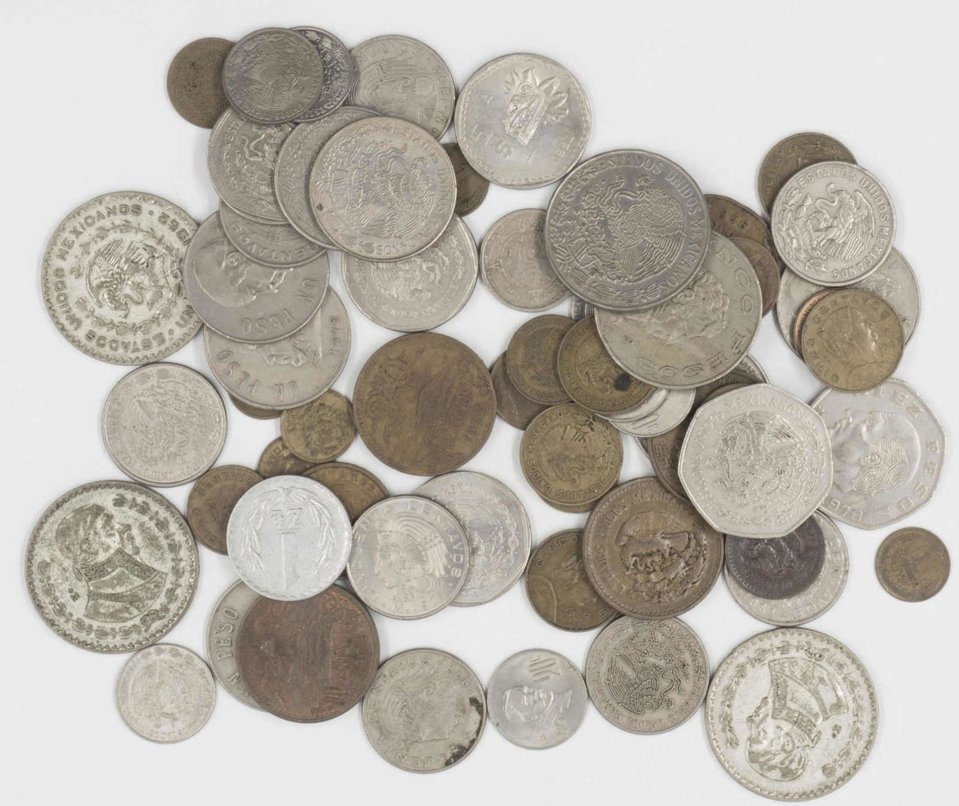 Mexico, Lot of coins, different vintages. Please visit.