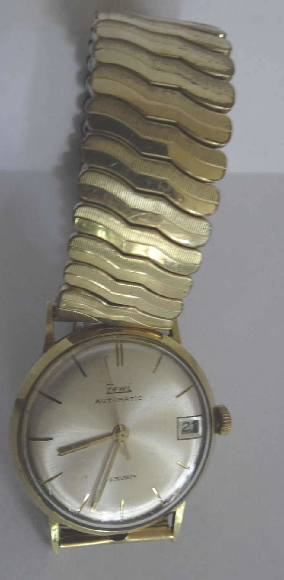 Men's wristwatch Zewi, case 585 gold, function tested. - Bild 4 aus 4