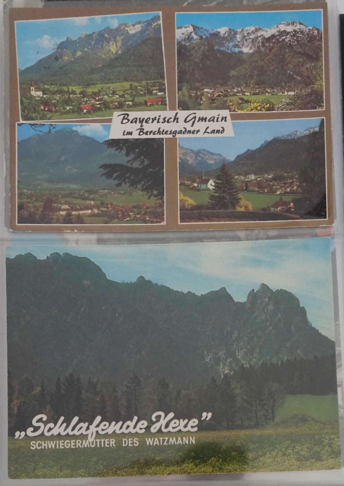 1 postcard album full of maps from Upper Bavaria and Austria, all after 1945, completely filled. - Image 2 of 2