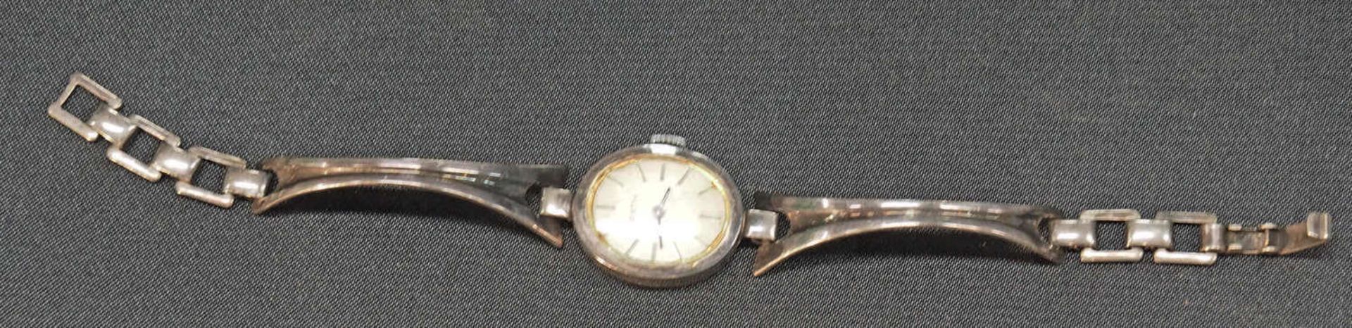 Ladies' wristwatch, Räth, 835 silver. Length about 18 cm. Weight approx. 20 gr - Bild 2 aus 2