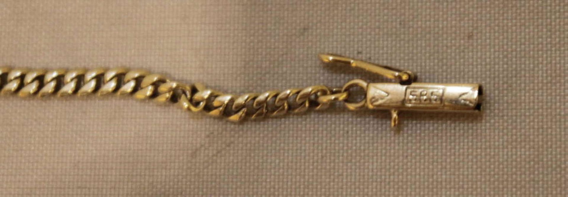 Bracelet, 585er yellow gold, length ca. 19 cm, weight ca. 3,6 gr.