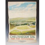 Cheltenham Spa for The Costwolds, a British Railways advertising poster after Relf, Beck & Inchbold,