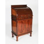 A late 19th/early 20th century mahogany drinks cabinet, FINNIGANS, LTD, MANCHESTER, the upper