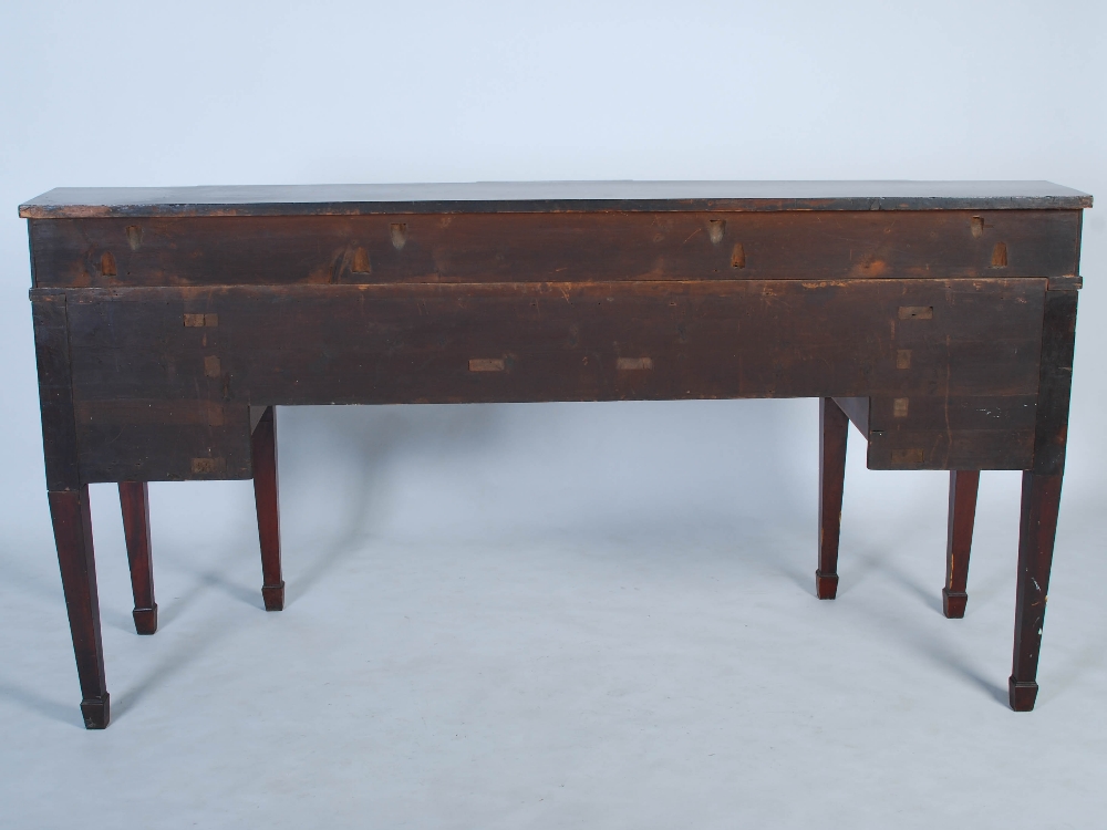 A 19th century Scottish mahogany sideboard, the upright stage back with two sliding cupboard - Image 15 of 15