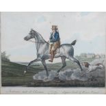 Charles Levachez Quatrieme Suite de Chevaux, No.43, 44, 45 and 46 four coloured engravings