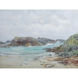 AR Duncan MacGregor Whyte (1866-1953) A beach on Tiree oil on canvas, signed lower left 44.5cm x