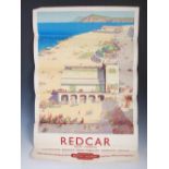 Redcar, North Yorkshire, a British Railways advertising poster after Ellis Silas, Jordison & Co.,