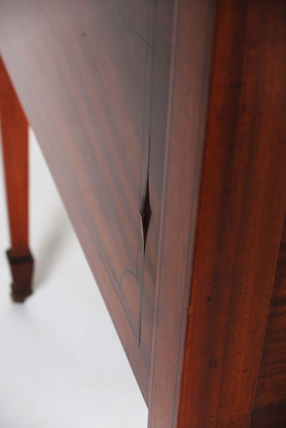 A late 19th century satinwood and marquetry inlaid desk by Maple & Co., the rectangular top with - Image 12 of 14