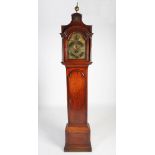 A George II mahogany longcase clock, William Whitebread, London, the brass dial and brass chapter