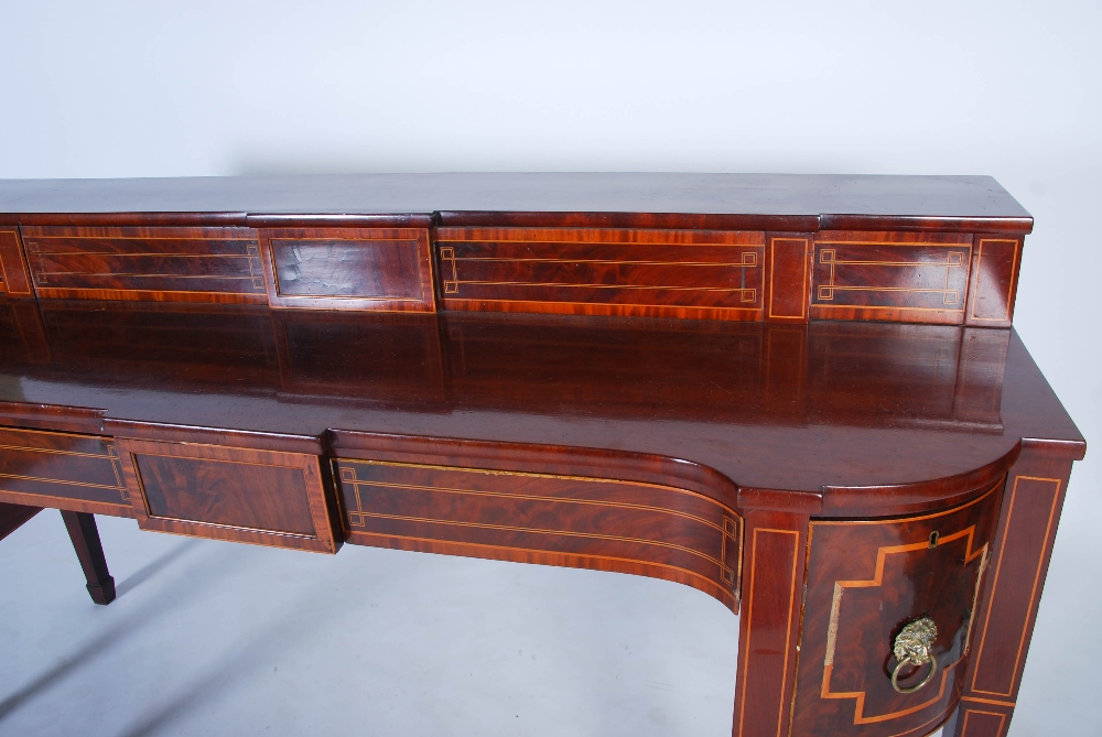 A 19th century Scottish mahogany sideboard, the upright stage back with two sliding cupboard - Image 5 of 15