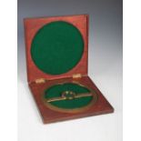 A lacquered brass 360 degree protractor ADIE & WEDDERBURN, EDINBURGH, THOMAS MEIK & SONS, C.E.