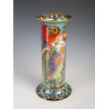A Wedgwood Fairyland lustre vase designed by Daisy Makeig-Jones, decorated in the Torches pattern,