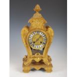 A late 19th century French ormolu mantle clock in the Louis XV style, MARTIN & Co., PARIS &