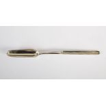 A George III silver marrow scoop, London, 1818, makers mark of SA probably that of Stephen Adams,