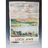 Loch Awe, Argyll, a British Railways advertising poster after Tom Gilfillan, McCorquodale & Co.,