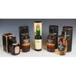 Five boxed bottles of assorted Whisky, comprising; The Glenlivet, George Smith's Original 1824