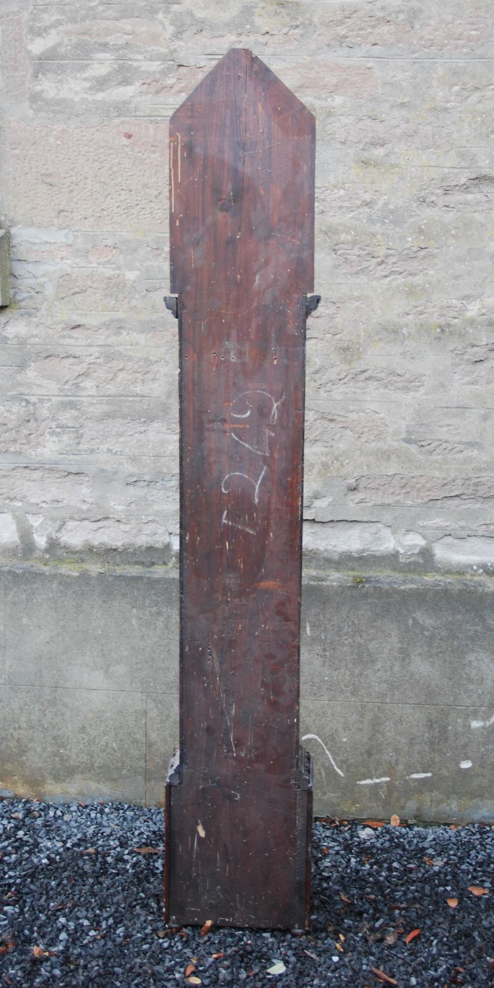 An 18th century and later oak longcase clock, Tho. Kilgoure, Invernese, the brass dial and brass - Image 10 of 11
