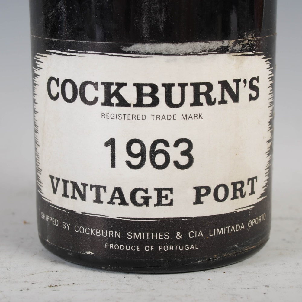Four bottles of vintage port, comprising; one bottle of Cockburn's Vintage Port 1963, two bottles of - Image 6 of 16