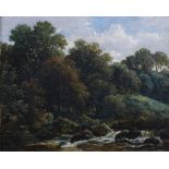 Edmund Thornton Crawford RSA (1806-1885) On The North Esk oil on canvas, signed lower left 20cm x