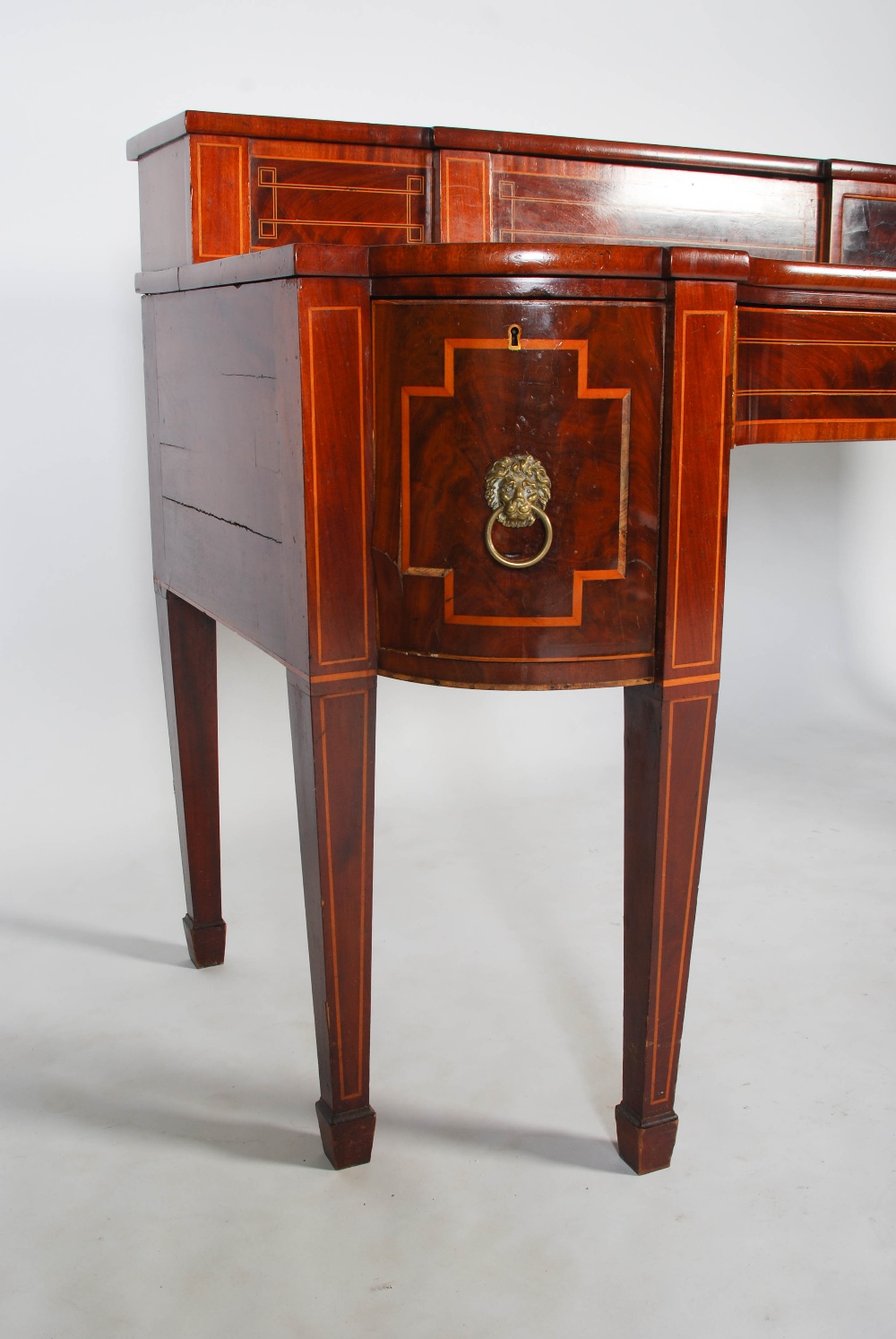 A 19th century Scottish mahogany sideboard, the upright stage back with two sliding cupboard - Image 2 of 15