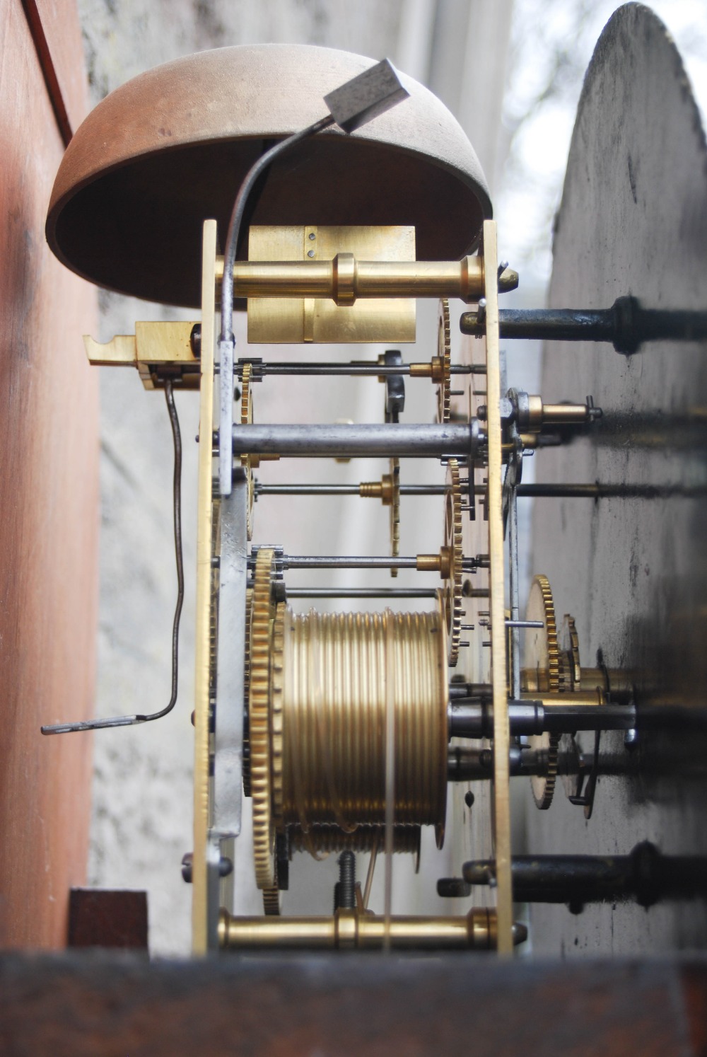 A 19th century mahogany longcase clock, J.B. NEWLANDS, PAISLEY, the circular enamelled dial with - Image 6 of 7