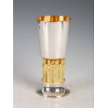 An Aurum silver and silver gilt limited edition Winchester Cathedral Goblet designed by Hector