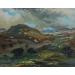 AR William Drummond Bone RSW ARSA (1907-1979) Perthshire landscape oil on board, signed lower left