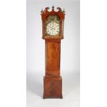 A 19th century mahogany longcase clock, H. Norris, Leith, the enamelled dial with Roman numerals,