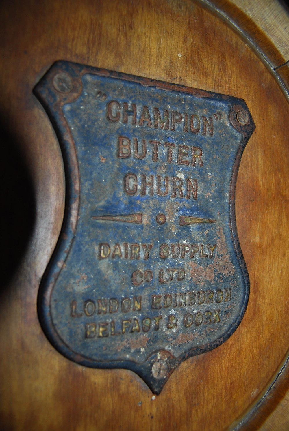 An early 20th century 'CHAMPION BUTTER CHURN' manufactured by The Diary Supply Co. Ltd., London, - Image 3 of 7