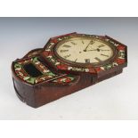 A 19th century rosewood cased wall clock GARDNER, Perth, the circular enamelled dial with Roman