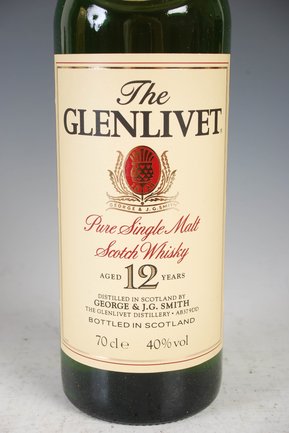 Three bottles of assorted Scotch Whisky, comprising; The Glenlivet, Single Malt, aged 12 years, in - Image 3 of 13