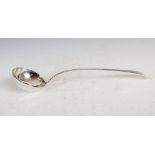 A George III silver soup ladle, Edinburgh, 1778m makers mark of PR for Patrick Robertson, Old