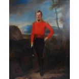 Attributed to Richard Livesay (1753-1823) Portrait of a young Officer oil on canvas 88cm x 70cm