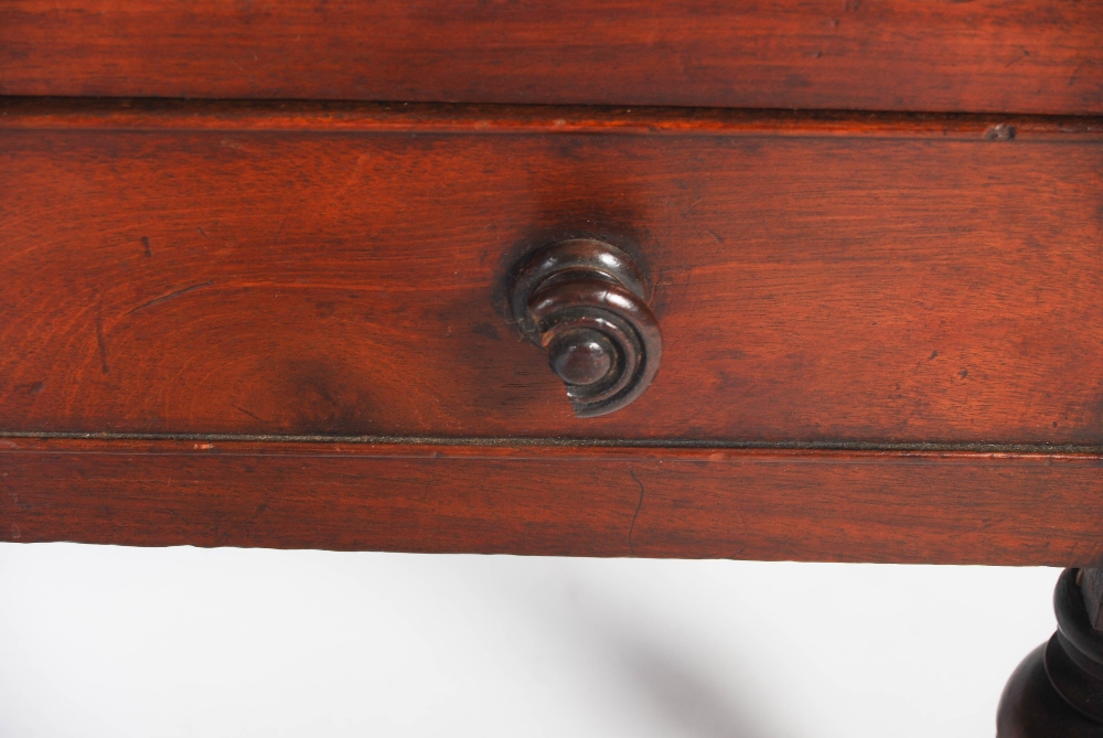 A 19th century mahogany Canterbury, the rectangular top with four divisions above a single - Image 7 of 7