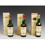 Three boxed bottles of The Glenlivet, Single Malt Scotch Whisky, 12 years of age, 70cl., 40%