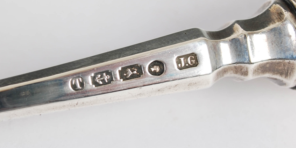 A Victorian silver and ivory stilton scoop, Birmingham, 1868, makers mark of J.G, 21.5cm long. - Image 4 of 6