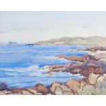 AR John McKillop (1888-c.1968) On the shore, Port Stewart, North Ireland watercolour, signed and