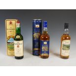 Three bottles of assorted Scotch Whisky, comprising; The Glenlivet, Single Malt, aged 12 years, in