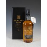 One boxed bottle of Highland Park, Single Malt Scotch Whisky, Single Cask, The Ambassadors Cask 2,