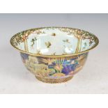 A Wedgwood Fairyland lustre bowl designed by Daisy Makeig-Jones, decorated in the Torches pattern,