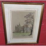 Cecil Aldin print - Salisbury Cathedral