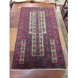 Old Baluchi runner - Approx 146 x 85cm