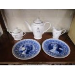 Commemorative plates & tea service by Wedgwood